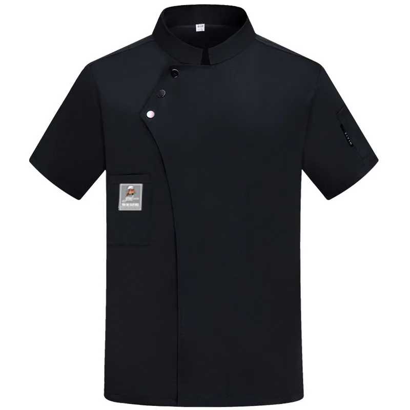 Uniformes de M-4Xl para hombre, camisa de cocinero, blusa de restaurante, chaqueta de cocina, ropa de trabajo de panadería, uniforme transpirable, abrigo de Chef de camarera