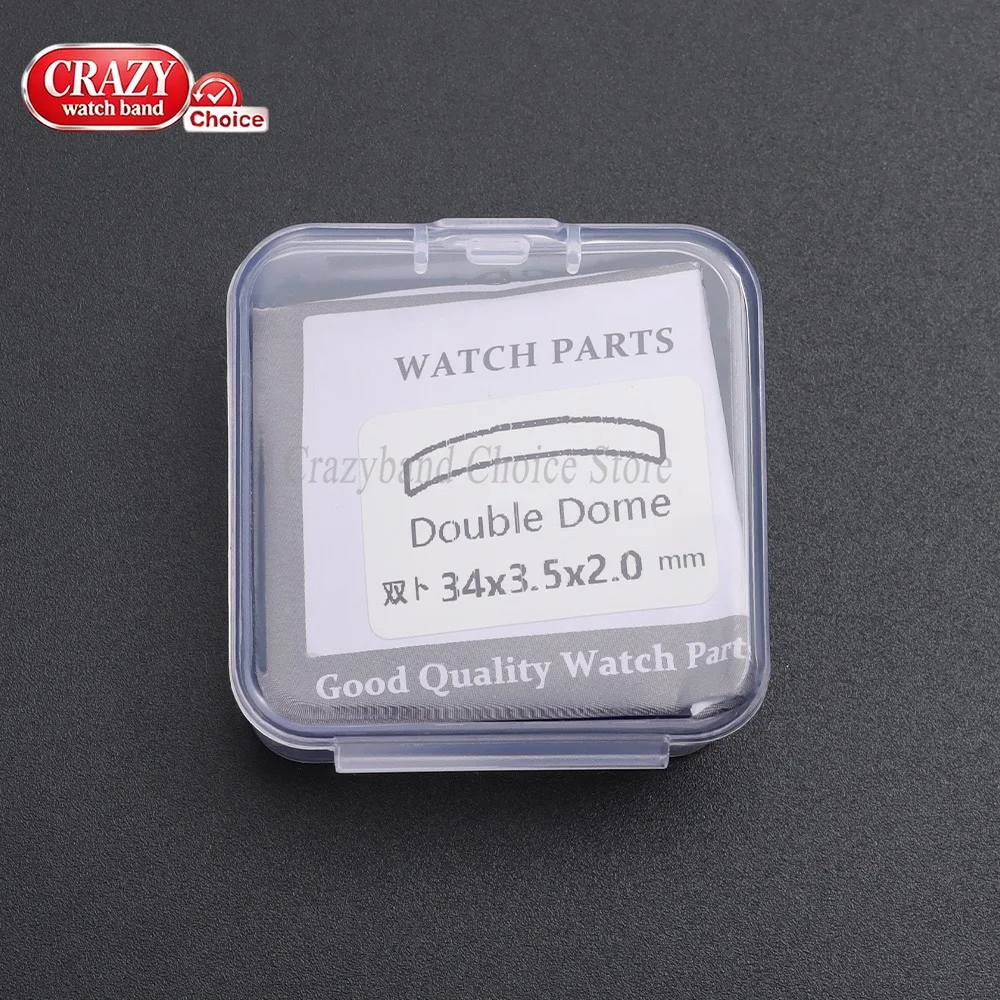 1-piece Double-Domed Glass Watch Crystal 1/1.5/2.0mm Thick Diameters 28-38mm Transparent Crystal 29mm30mm 31mm32mm34mm Accessory