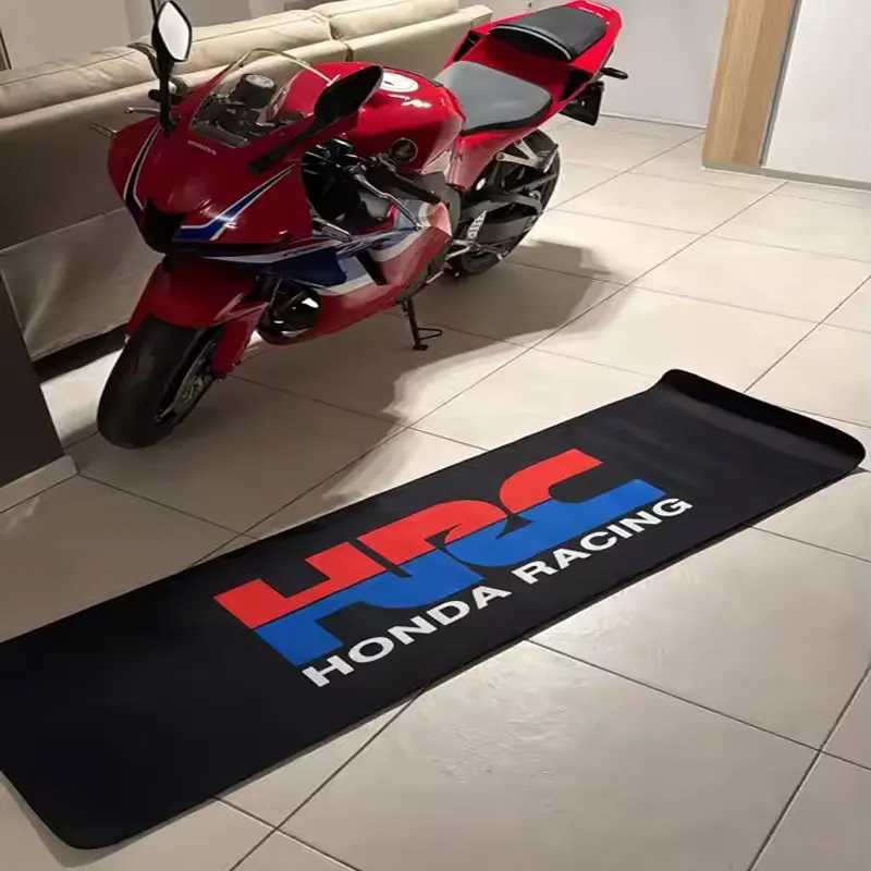 

Honda Motorcycle Carpet Garage Mat Polyester Parking Mat Motor Enthusiasts Motorbike Parking Display Floor Mat Home Decoration
