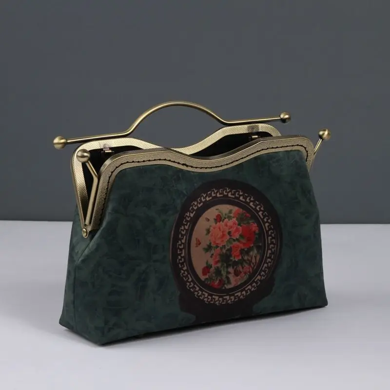 Vintage Bag Original Handmade Bags Shell Lock Hand Bags Women Shoulder Crossbody Bag Chain Fringe Women's Handbags