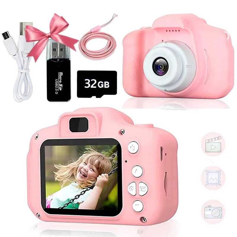 Super Cute 1080P Video Camera for Kids - Educational Toy and Perfect Birthday Gift for Children and Babies