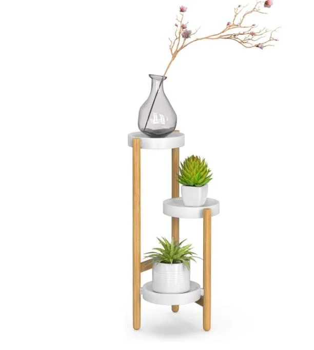 Bamboo Plant Stands Indoor 3 Tier Tall Corner Plant Stand Holder Plant Display Rack