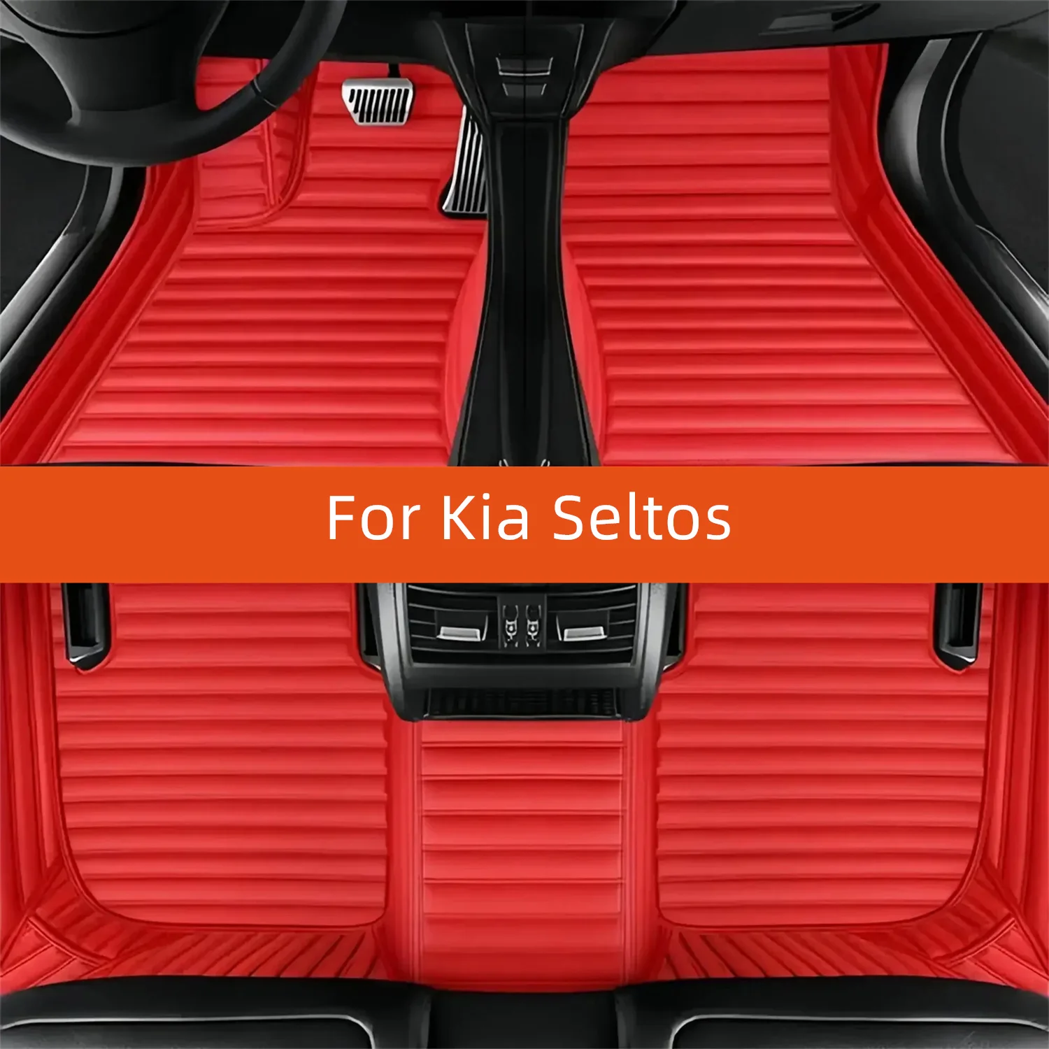 

Custom Leather Car Floor Mat For Kia Seltos 2020 2021 2022 2023 2024 2025 2026 2027 Car Mat Interior Accessories