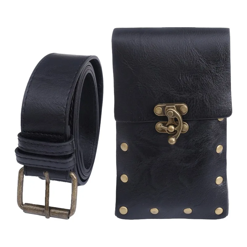 スチームパンク電話ポーチ中世ベルトルネッサンスコスプレ衣装アクセサリー