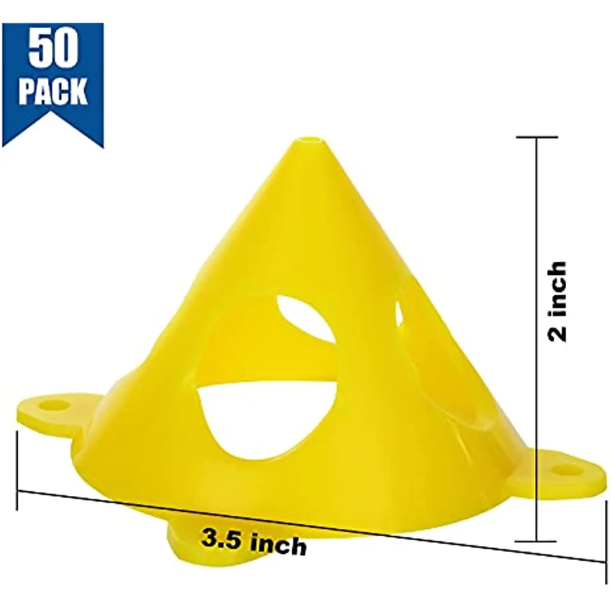 50 PCS Painting Pyramids Paint Triangle Stands for Canvas and Cabinet Door Risers Support, Mini Cone Paint Pyramid Stands