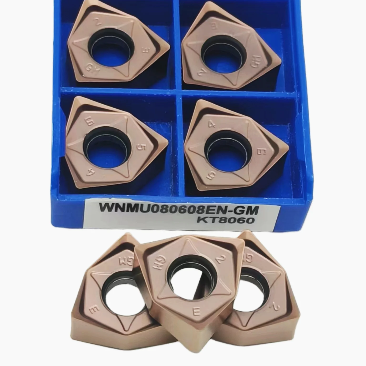 10pcs WNMU080608 Face Milling Inserts WNMU080608EN GM KT8030 KT8060  Mill Tungsten Carbide Cutter Lathe Turning Tool