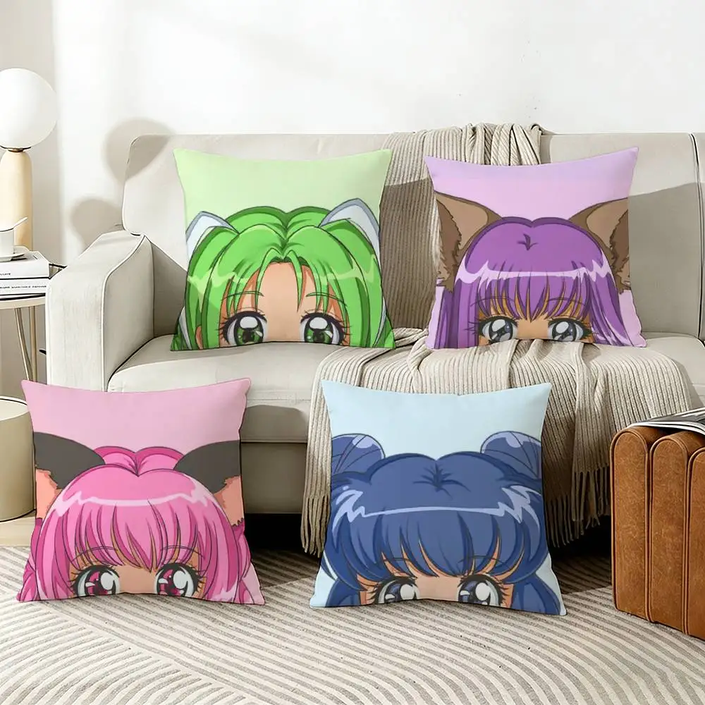 Magical girl Tokyo M-Mew M-Mew Pillow Cover Sofa Cushion Cover Home Room Decoration Children Gift