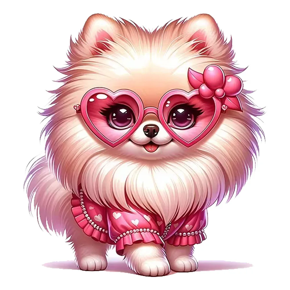 QT2584#Cute Dog Design Waterproof Car Decorative Decal, Suitable for Cars, Laptops, Bumpers, Glass Window Sticker