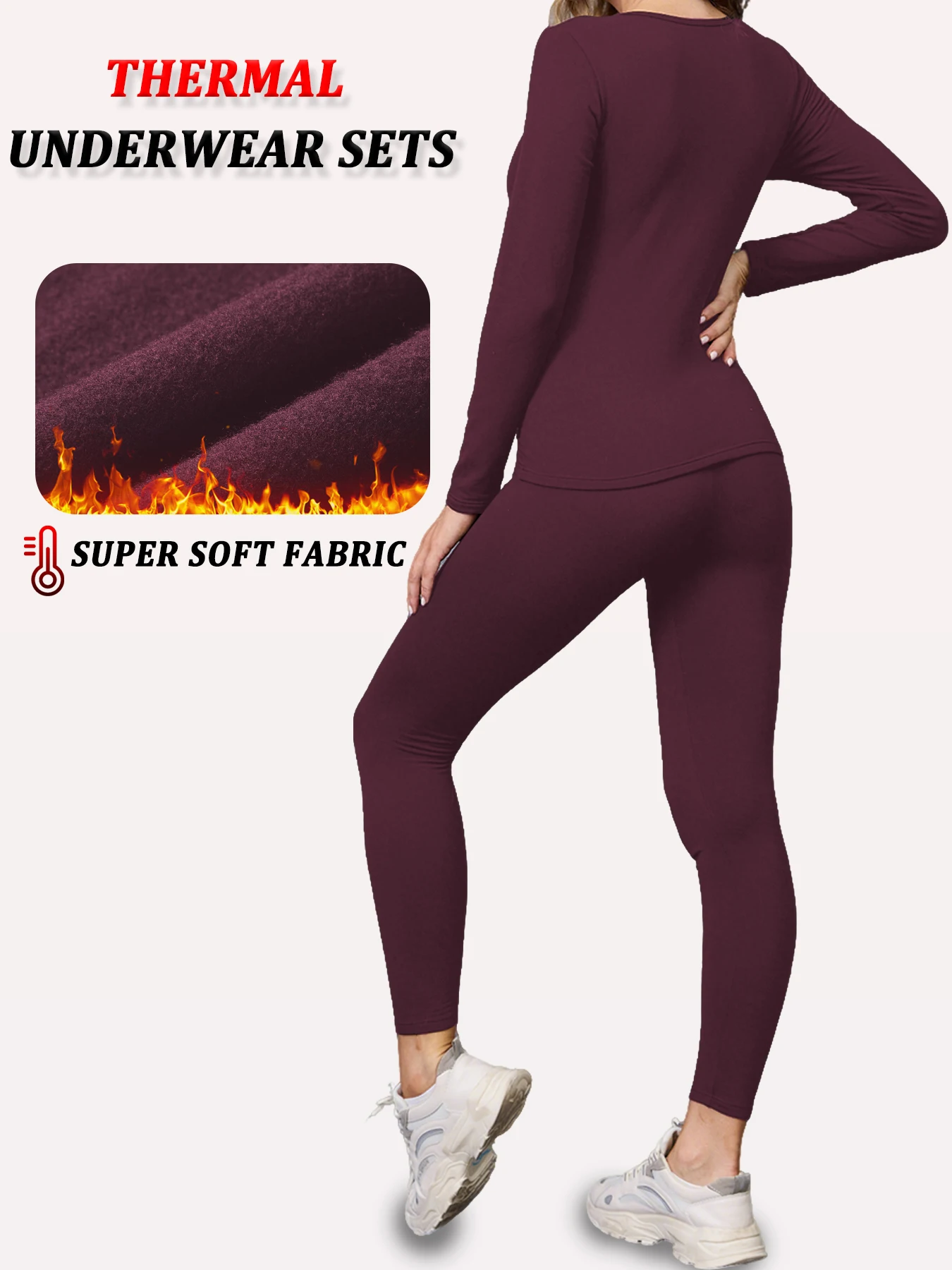 ชุดนอนผ้าฟลีซสำหรับผู้หญิง - เสื้อและกางเกงชั้นในบุขนนุ่มพิเศษ ชุดนอนฤดูหนาวสำหรับพักผ่อนที่บ้าน