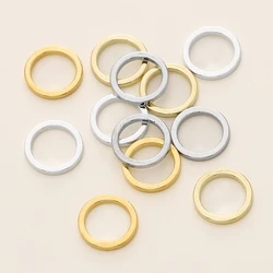 10/20Pcs/Pack 14K/18K Gold Color Plated Close Jump Rings Split Rings Connector for Jewelry Necklace Making Accessories