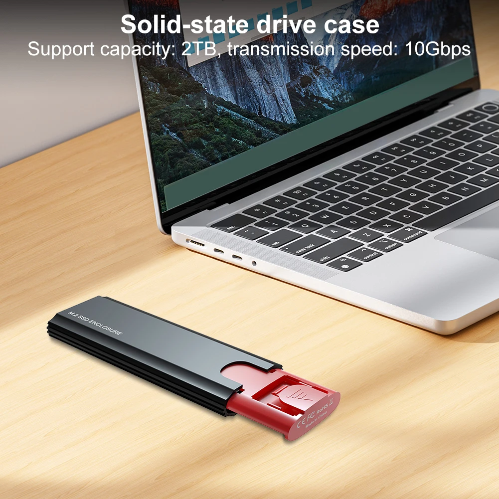 Корпус M.2 NVME NGFF SATA SSD Корпус SSD 10 Гбит/с Внешний корпус твердотельного накопителя для SSD SATA 2230/2242/2260/2280
