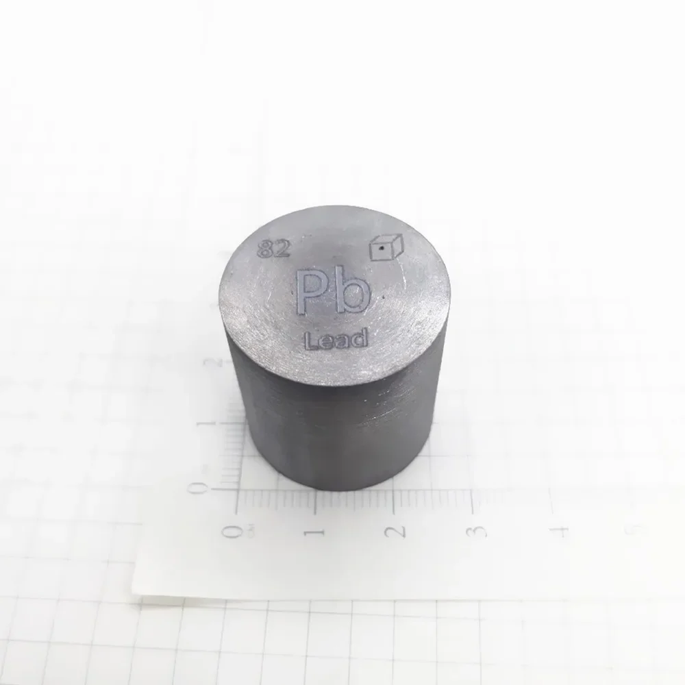 

Lead Stud Pb 99.99% Cylinder 1"*1" 25.4mm Diameter for Element Periodic Table Collections Displays Educations