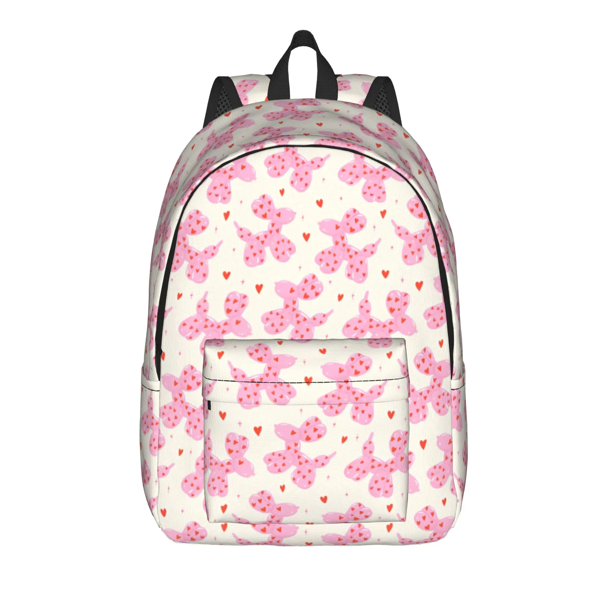 Groovy Pink Balloon Dog smile Backpack  Outdoor Backpacks Youth Cool School Bags Design Breathable Rucksack