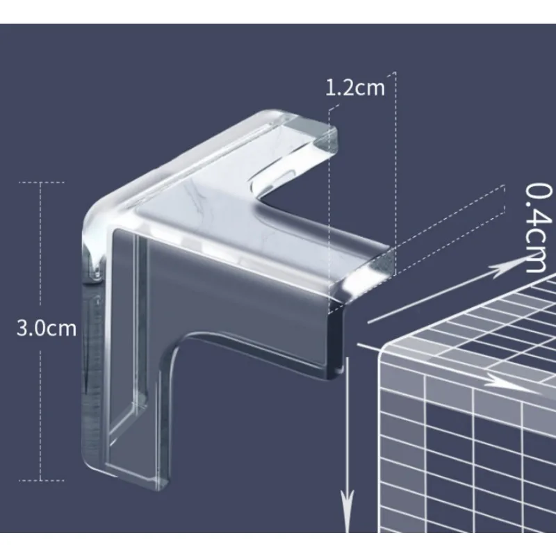 

Прозрачные утолщенные силиконовые защитные уголки для мебели в форме капли для безопасности детей, бамперы для защиты углов дома