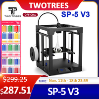 Twotrees High Speed 3D Printer SP-5 V3 Upgrade Core XY FDM Large size Color Printer 350m/s Dual Z Axis Print PA/PC/PLA