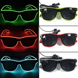 Colorful Cute Sunglasses glowing in the dark LED light up Glasses Neon Luminous Glasses for Christmas present party supplies