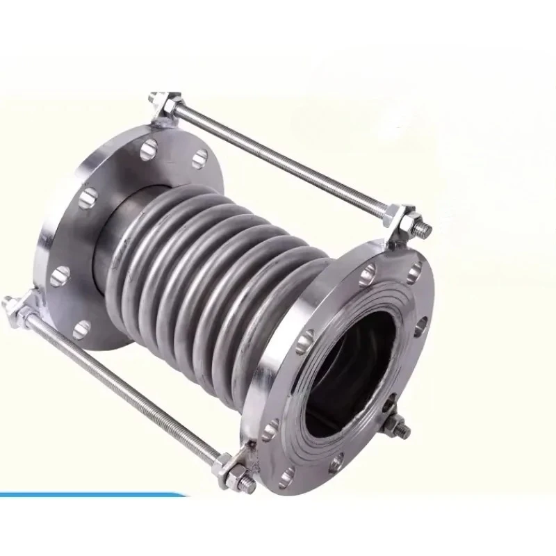 

Stainless steel compensator bellows 304 expansion joint steam pipe tie rod flanged DN25 50 100 expansion joint