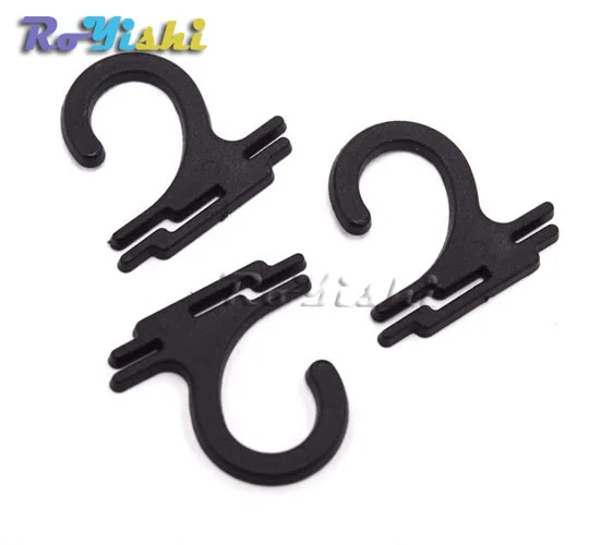 26*24mm Plastic Sock Hook Hanger For Sock Stocking Underwear Accessories Packaging Black