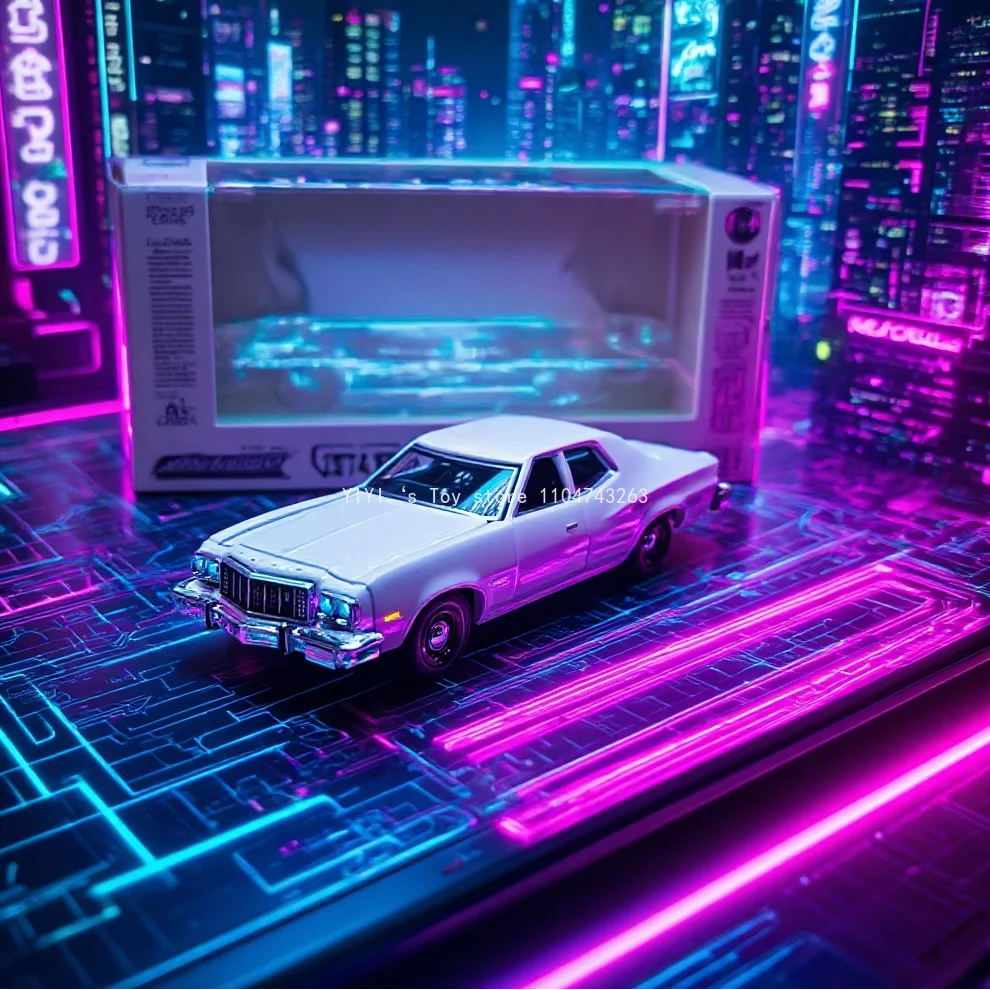 

Green Light 1:64 Heat Tracking - 1974 -76 Ford Gran Torino sedan High-end decoration, car children's toy 30
