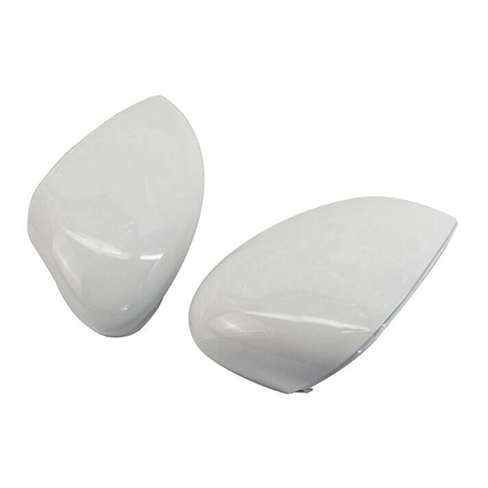 White Left & Right Rear View Mirror Cover Side Wing Mirror Cover Cap for Ford Fiesta 2009-2015 1594546 8A6117K747CA