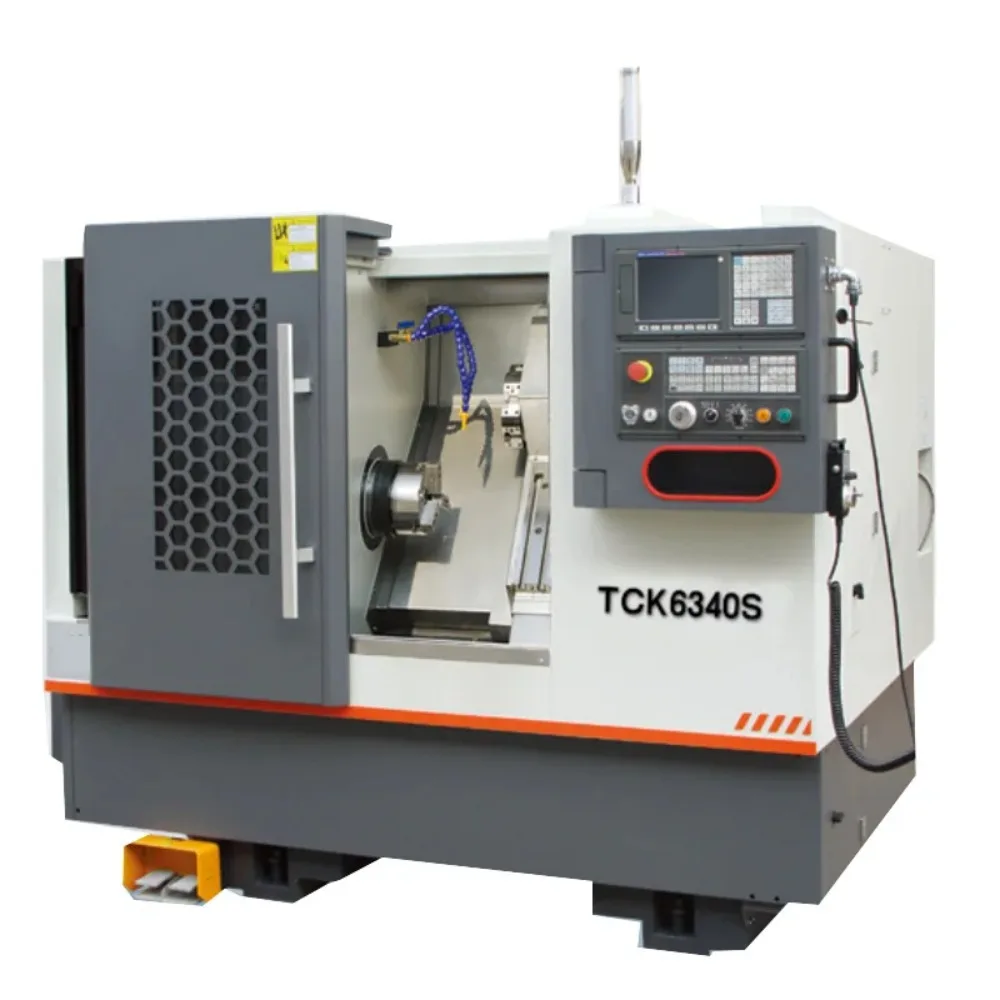 China Mini Horizontal Slant Bed and Linear Guide Way CNC Lathe Turning Machine for Metal