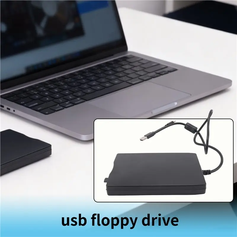قارئ القرص المرن، محرك الأقراص المرنة الخارجية 3.5 بوصة مع USB Type-C، محرك الأقراص المرنة FDD المحمول لأجهزة الكمبيوتر المحمول الجديدة #2