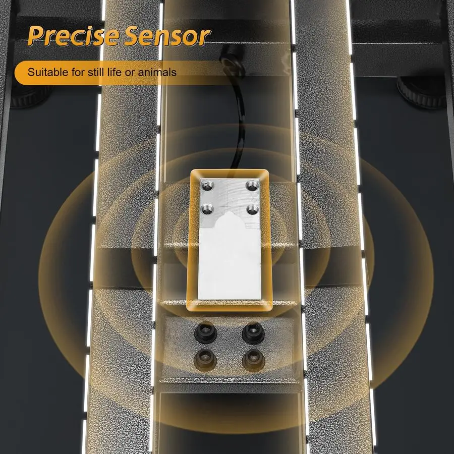 Digital Platform Scale 660LB Foldable Floor Scale DualSided LCD Display Postal Shipping Scale with KG LB Conversion, AC DC Power