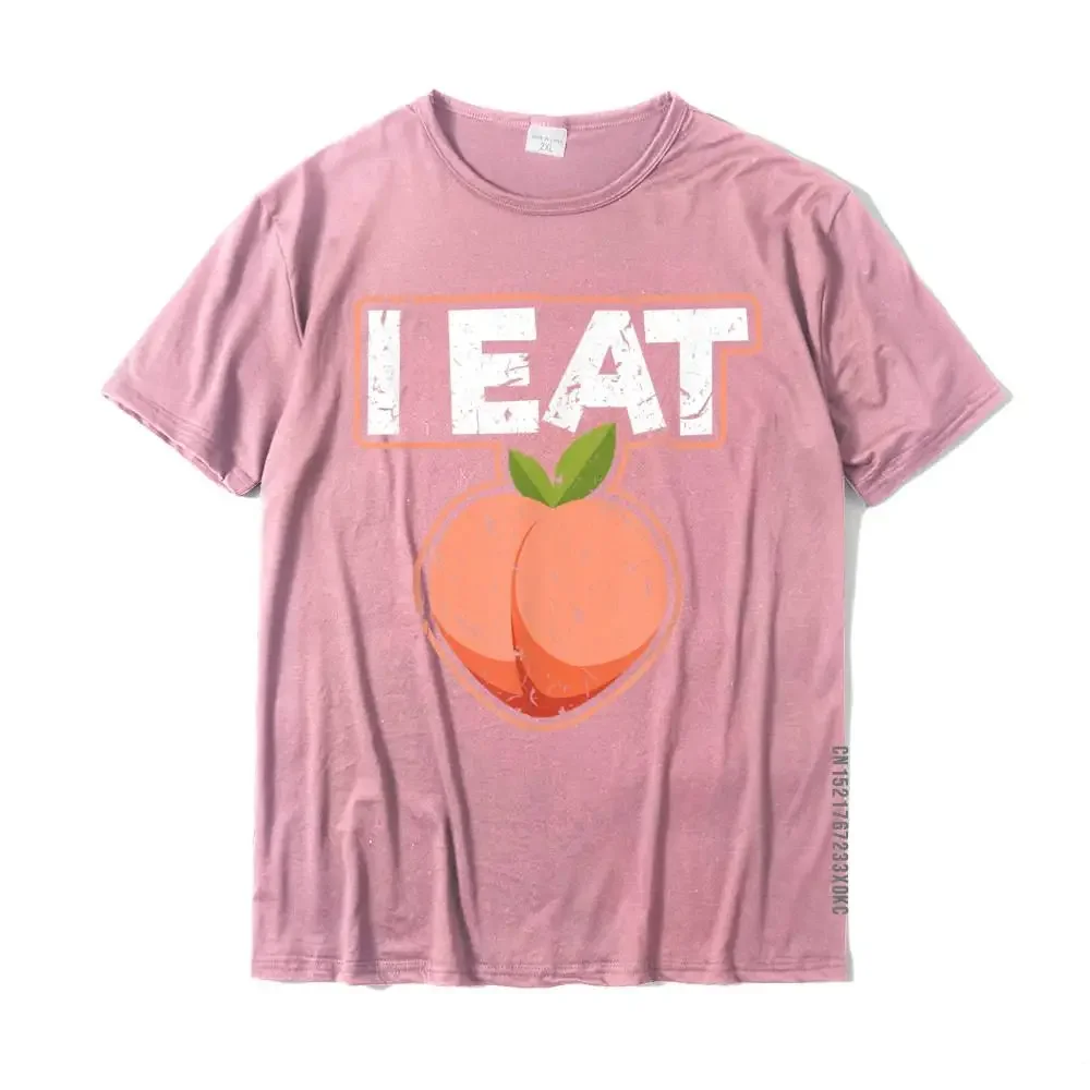 I Eat TopsPeach Thick Girl BBW Big Girl Booty Bubble Butt T-Shirt Unique Tops & Tees For Adult Cotton Tshirts Fashionable Rife