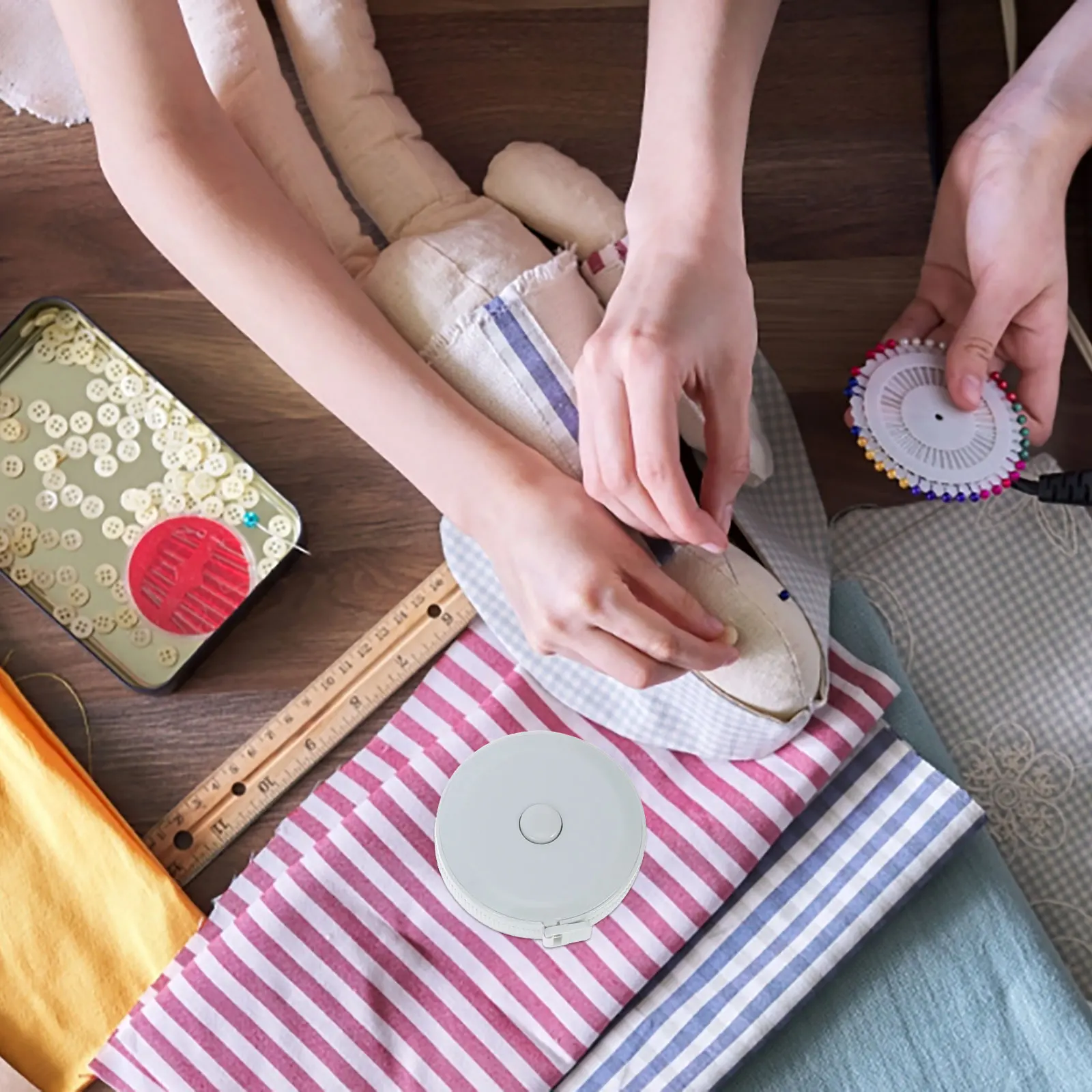 

4Pcs Small Tape Measure Retractable Body Measuring Tool for Waistline Hip Line Cloth Measure Tapeline Measuring Tape