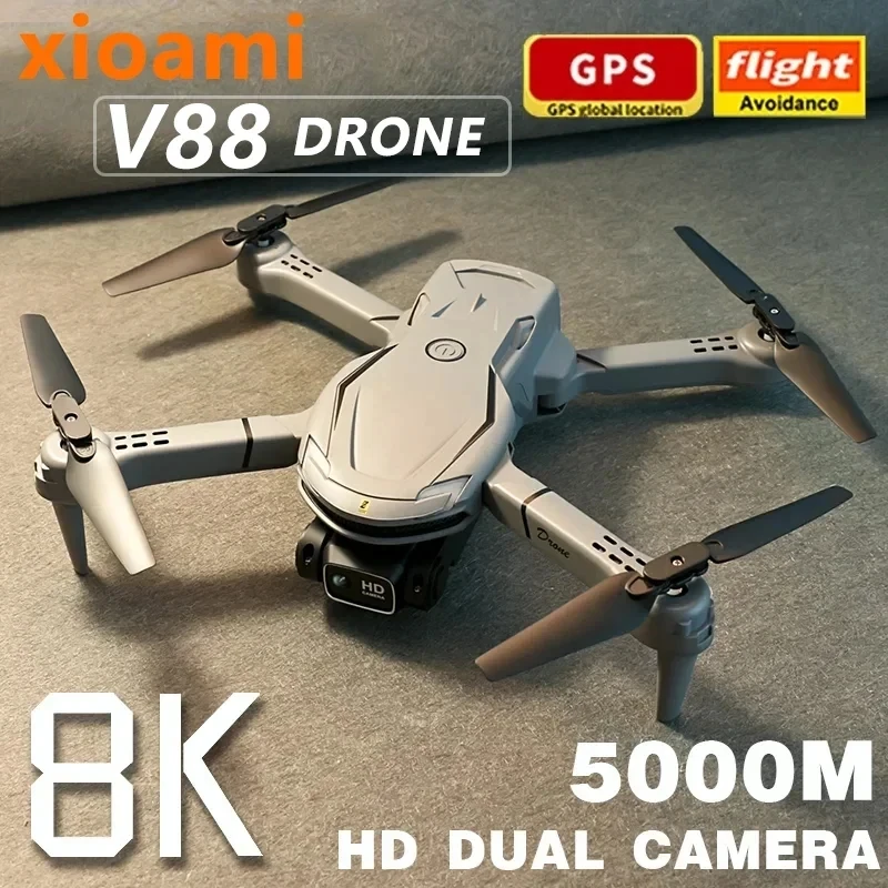 

Xiaomi V88 Drone 8K 5G GPS Professional HD Aerial Photography Remote Control Aircraft HD Dual Camera Quadcopter Toy UAV New