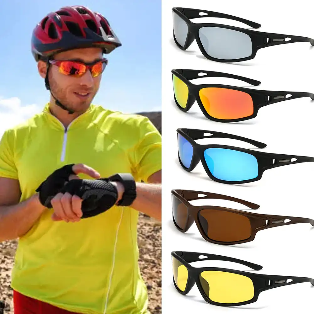 Dazzling Polarized Sunglasses HD Full Frame Low Wind Resistance Sunglasses Outdoor Fishing Running Cycling Windproof Goggles