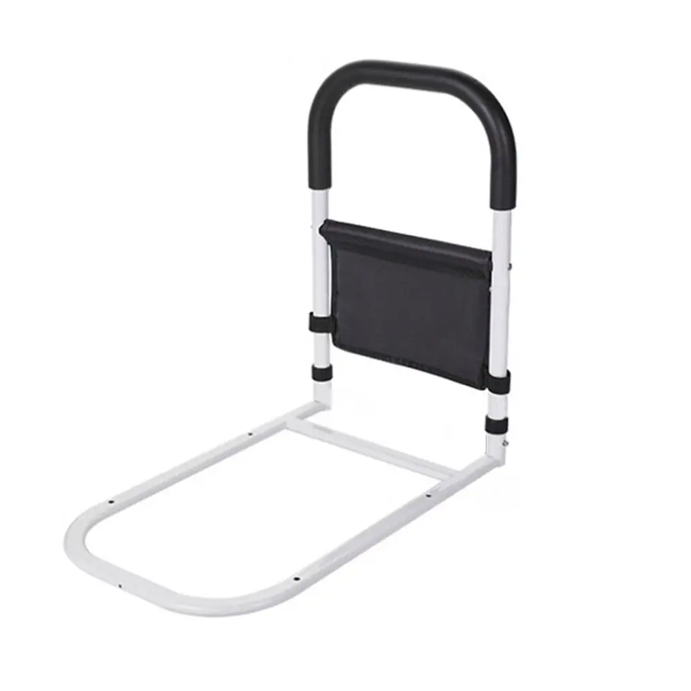 

С сумкой для хранения, защитная ручка для пожилых людей, перила для кровати, противоскользящая защитная ограждение для кровати, прочный вспомогательный каркас для спальни