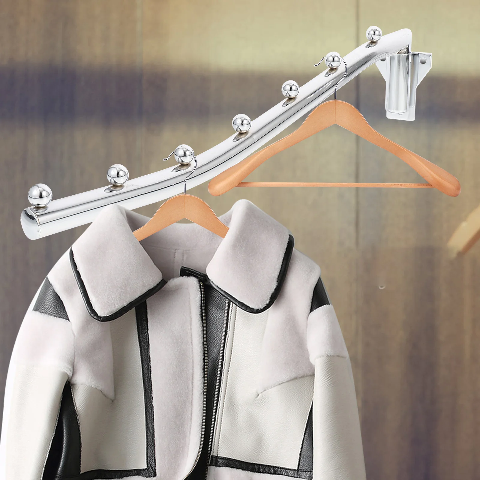 Hanger Hook Wall Mounted Hanging Clothes Drying Rack Iron Swing Arm Hooks Space Saver Garment Clothing Folding