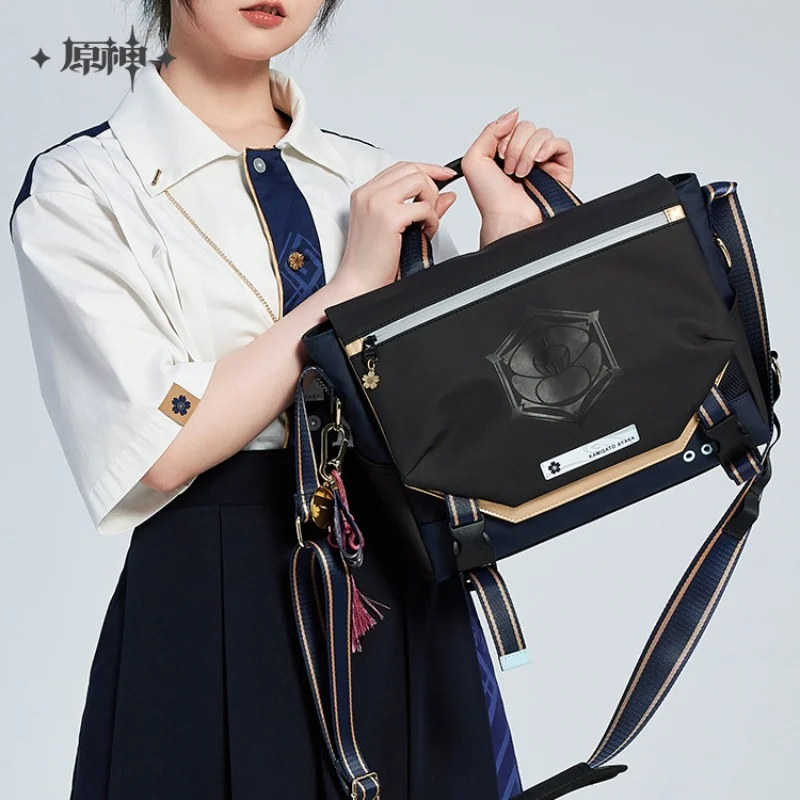 【MiHoYo Official Genuine Game Impact】Kamisato Ayaka Shoulder Bag Doujin Theme Backpack Accessories Cosplay Xmas Birthday Gift