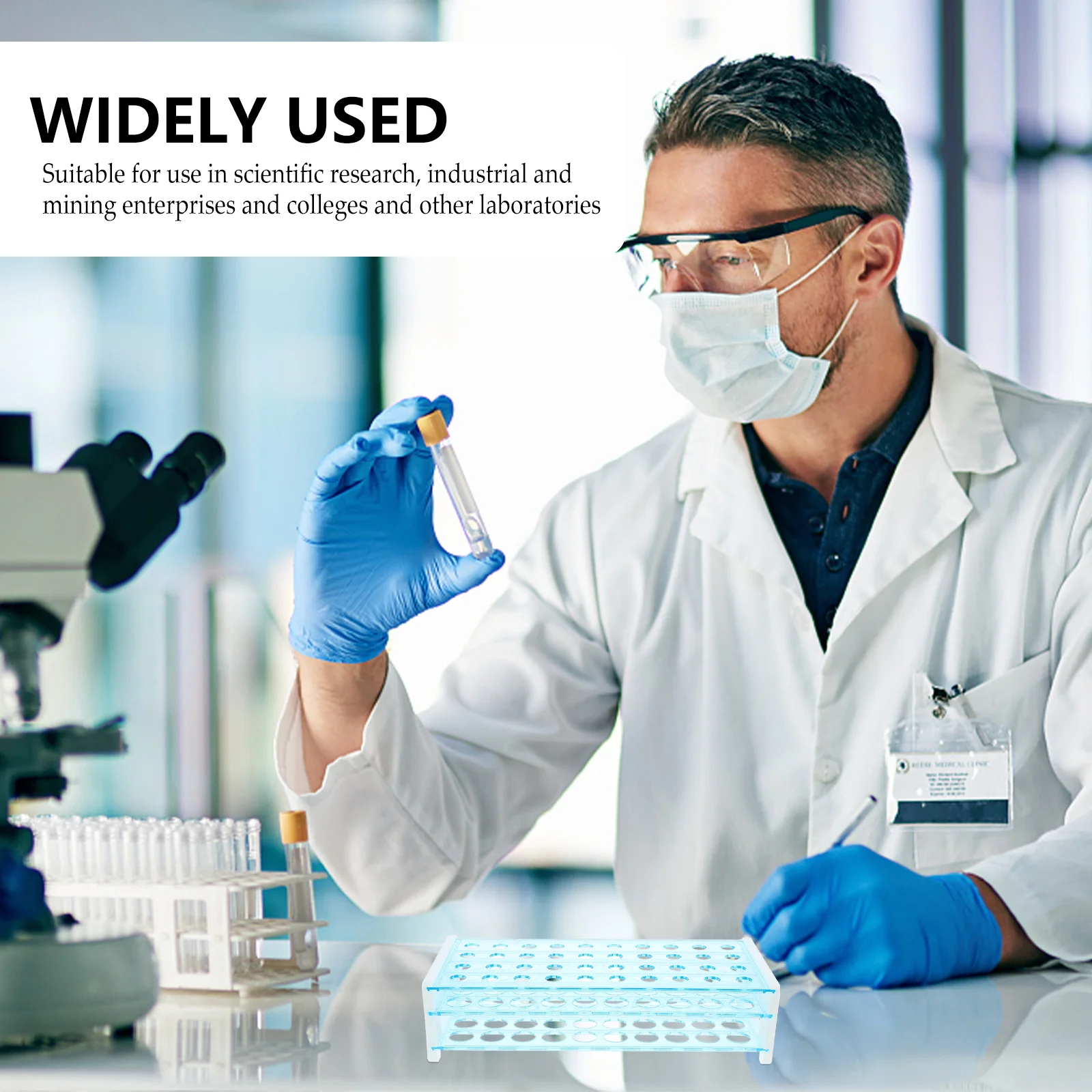 

Lab Test Tube Rack Tubes Plastic Holder Tray Bracket Microcentrifuge