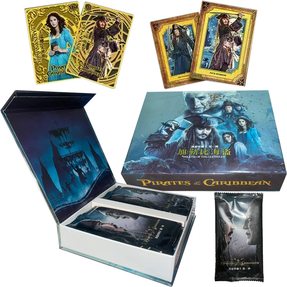 Special Offer Pirates of the Caribbean Card Chronicle Series Anime for Child Original Movie Rare Card Bounty Game Kids Toys Gift