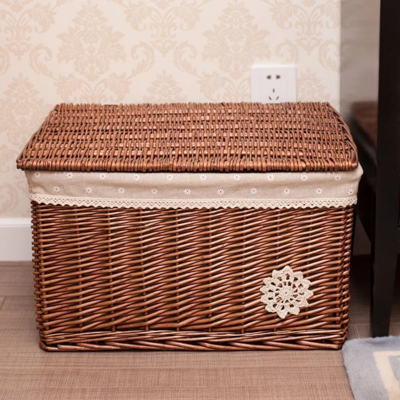 Creativity Snack Storage Box Nordic High Capacity Toys Storage Box Clothes Cabinets Organizer Box Rattan Home Accessories