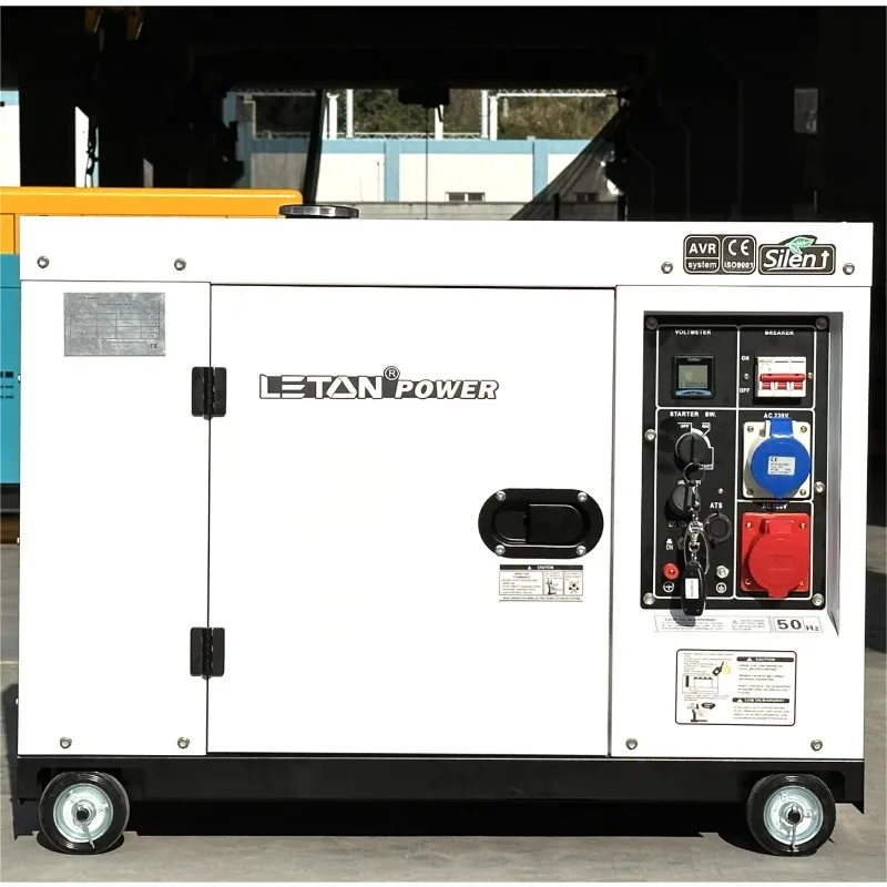 For 5KVA 8KVA 10KVA 12KVA 15KVA 20KVA Super Silent Diesel Genset Low Noise 1phase 3phase Portable Diesel Generators 20kw 10kw