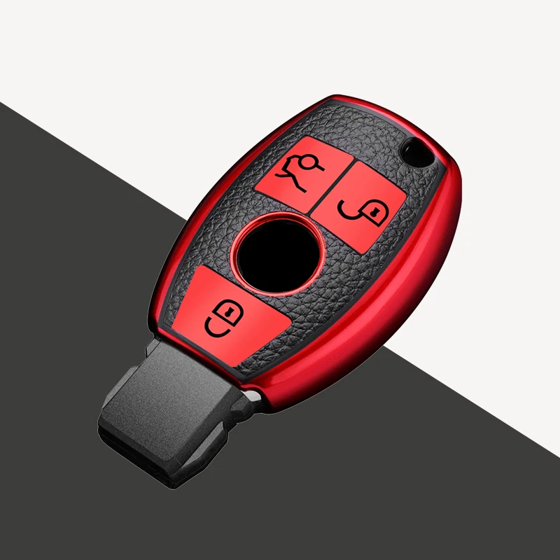 Shell Fob For Mercedes Benz A C E S Class GLS GLA GLK GLC CLS CLA W204 W221 W212 W205 W176 W463 TPU Car Smart Key Case Cover