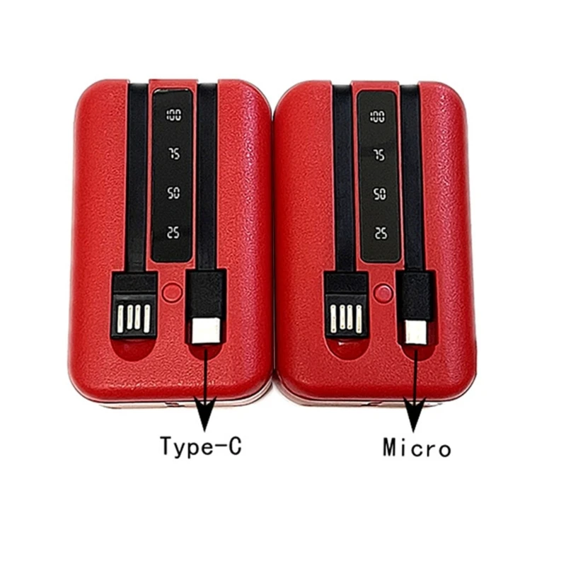 Powerbank Cases Micro / Type-C USB Port Powerbank Shells 2x 18650/18700/20700/21700 Charger DIY Box