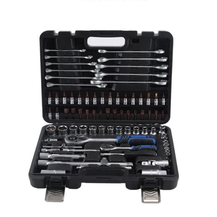 Suitable forHot Sale High Quality Car Repair Tool Kit Hand Tool Kit with Plastic Toolbox Storage Box Dismantle  Kits