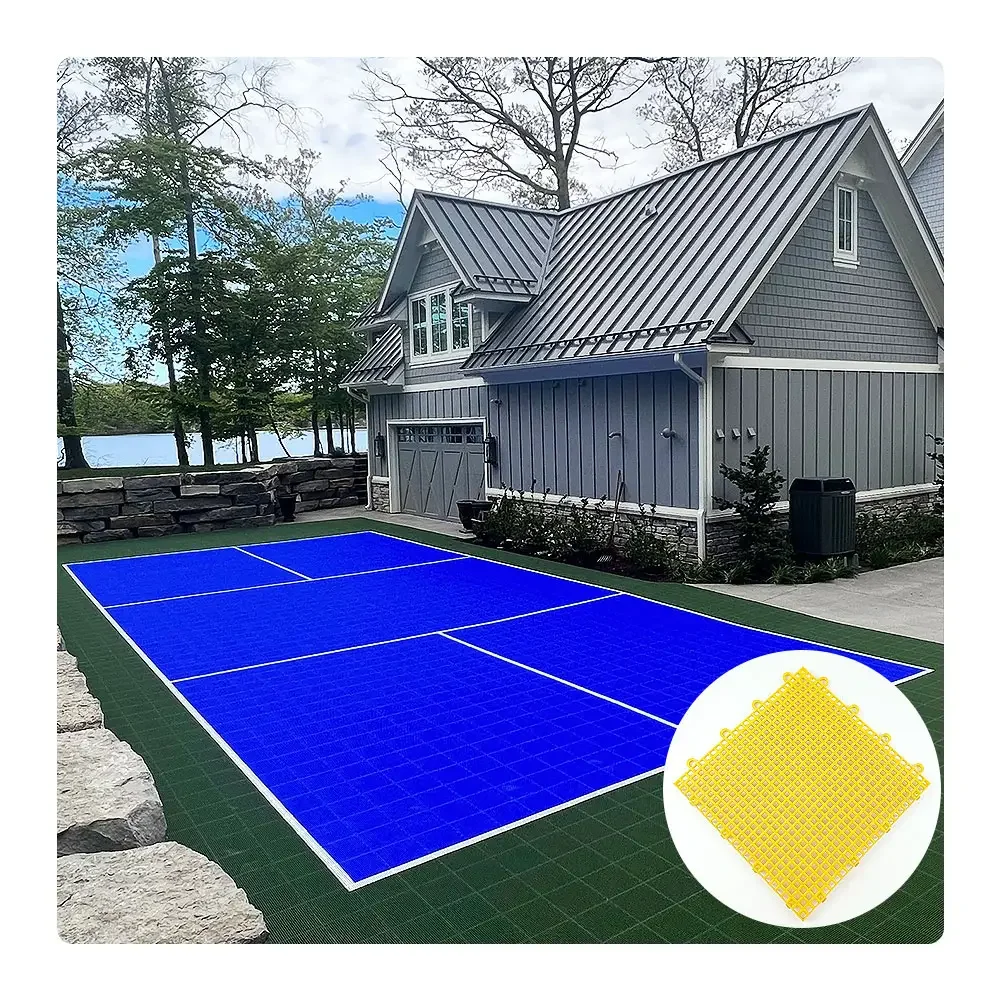 

Outdoor Pickleball Court PP Interlocking Floor Mat Pickleball Court Floor