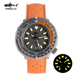 Heimdallr Sharkey Titanium Diver orologi quadrante luminoso zaffiro cristallo 200M resistenza all'acqua NH35 movimento automatico orologio da uomo