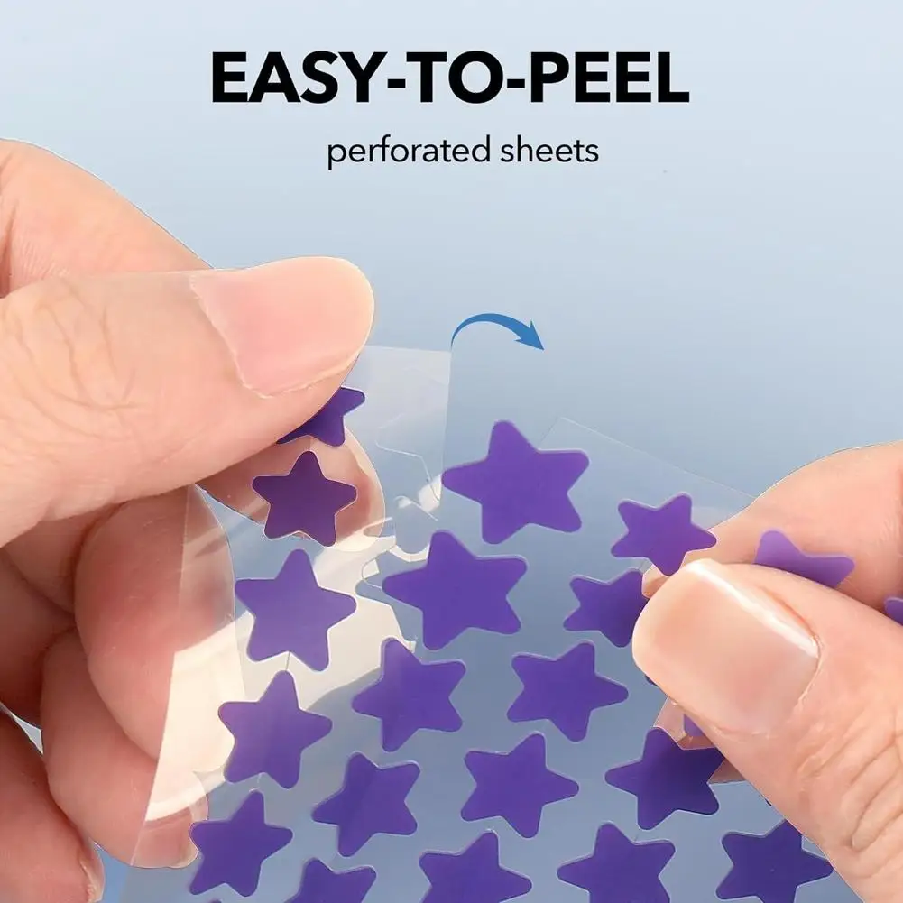 168 Plasterków na Pryszcze Plasterki na Trądzik w Kształcie Gwiazdek Nawilżające do Zakrywania Pryszczy i Niedoskonałości