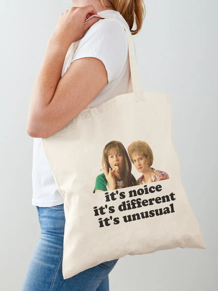 it's nice, it's different, it's unusual Tote Bag handbag Large bags for women university shopper bag Canvas Tote Bag