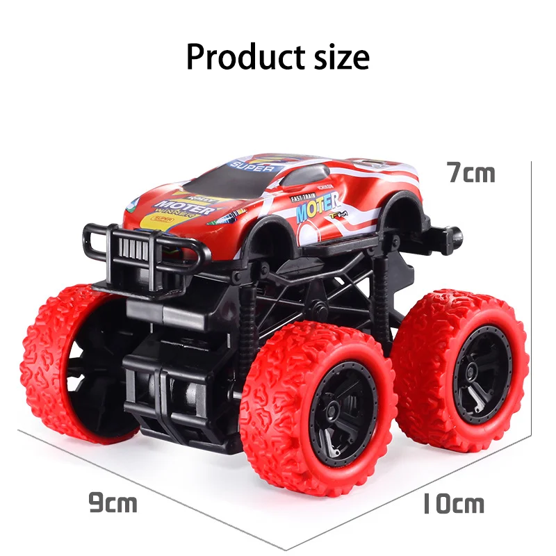 Pull Back Toy Car Inertial Rotation Car Four-wheel Drive Off-road Vehicle SUV Racing Power Car Children's Toy Car Gift