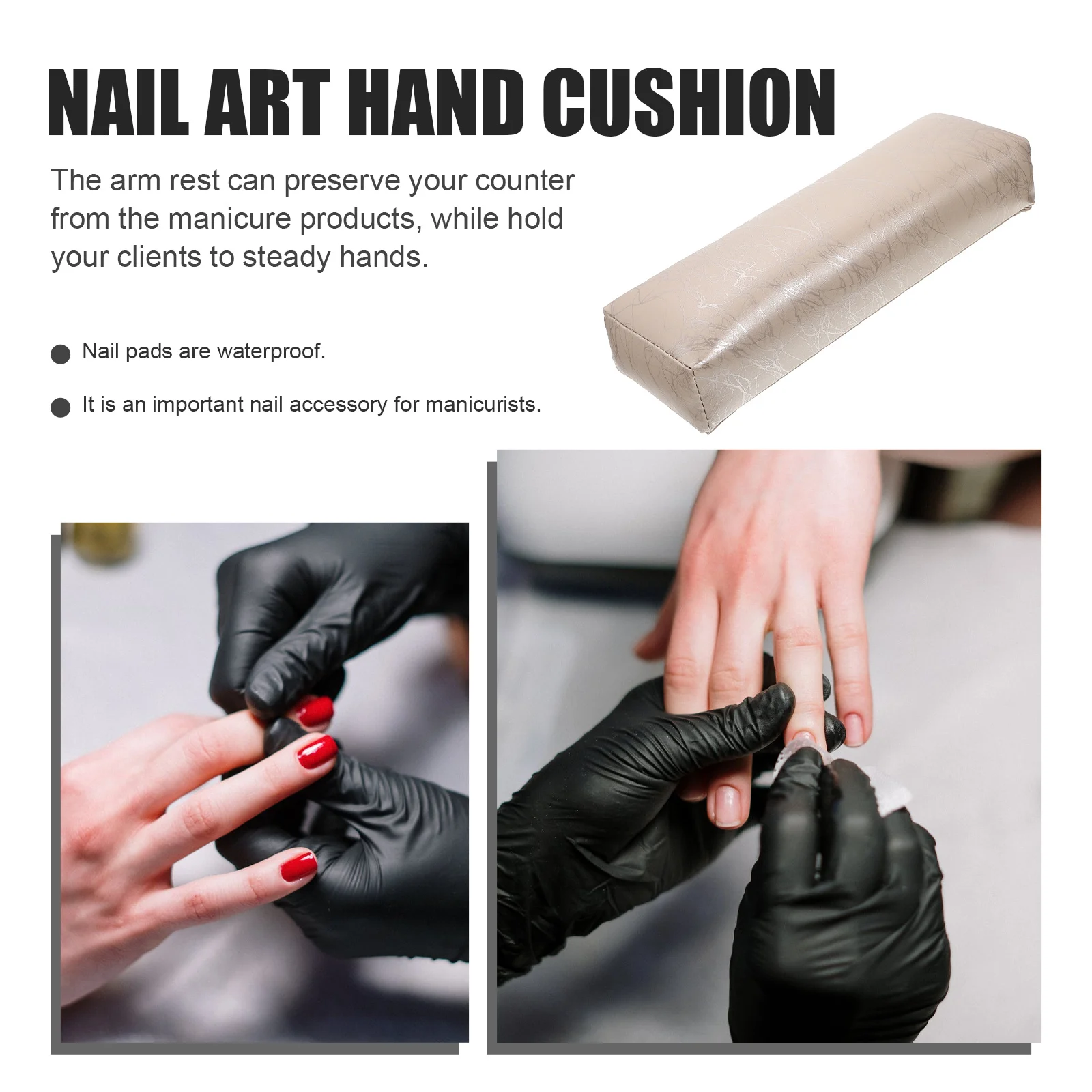 

Nail Art Hand Pillow For Manicure Premium Arm Rest Cushion Nail Salon Accessory Steady Support Tool