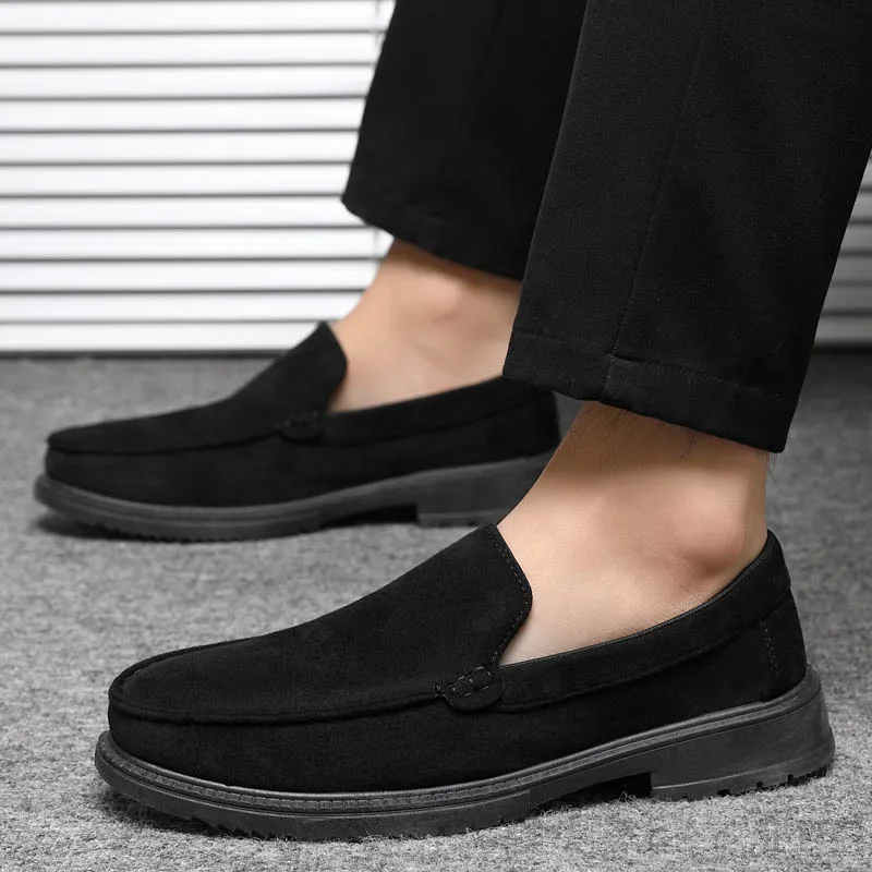 

Men Loafers Soft High Quality Spring Autumn Leather Sneakers Shoes Slip on Flats Driving Shoes chaussure hommes Men Casual Shoes