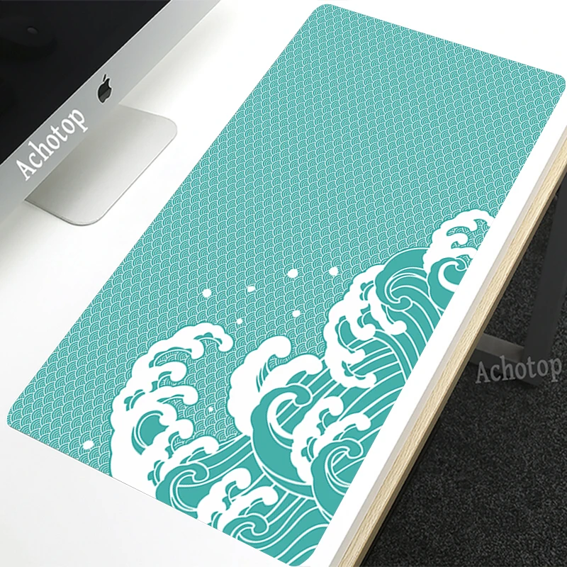 Large Cute Game Mousepad Gamer Great Wave Mouse Pad XXL 900x400mm Design Mouse Mat Gaming Deskmat Keyboard Pads Original Art Rug