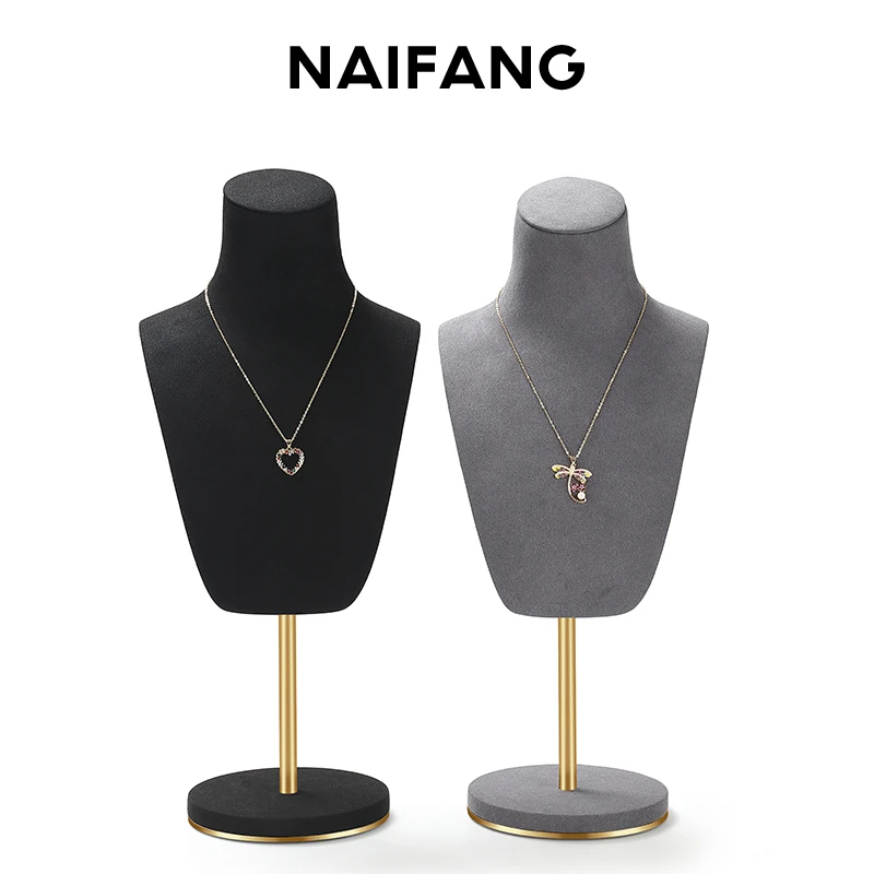 High end model neck necklace portrait display rack, jewelry rack, window display platform, pendant, jewelry display props